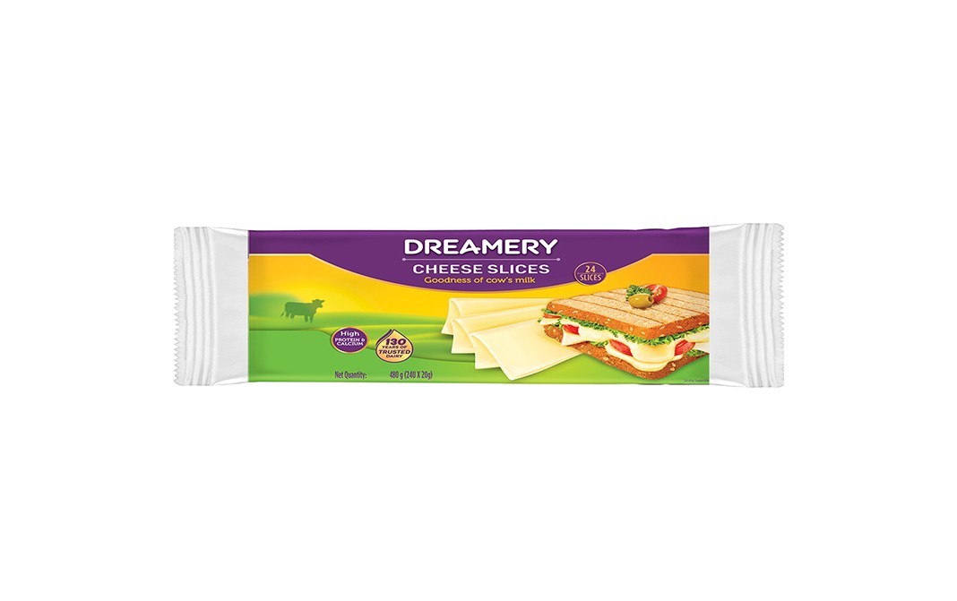 Dreamery Cheese Slices    Pack  400 grams